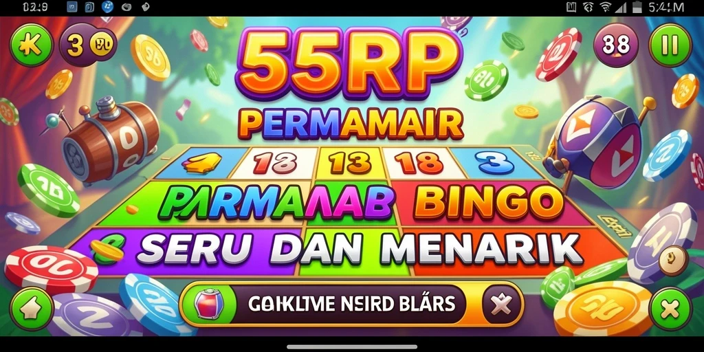Screenshot gameplay 55RP yang penuh keseruan dalam permainan Bingo.