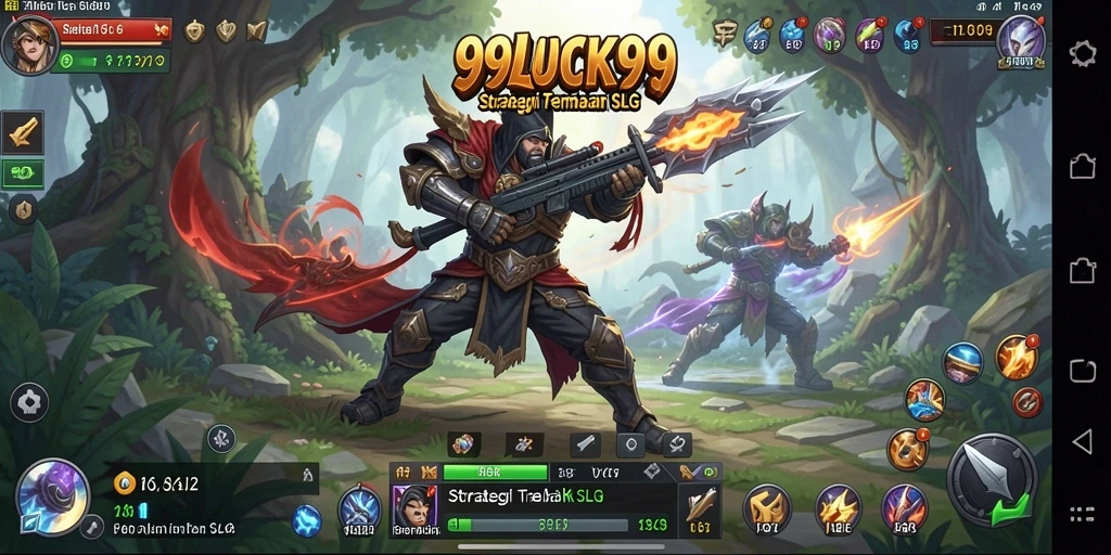 Screenshot gameplay 99LUCK99 menampilkan pertempuran seru dan strategi.
