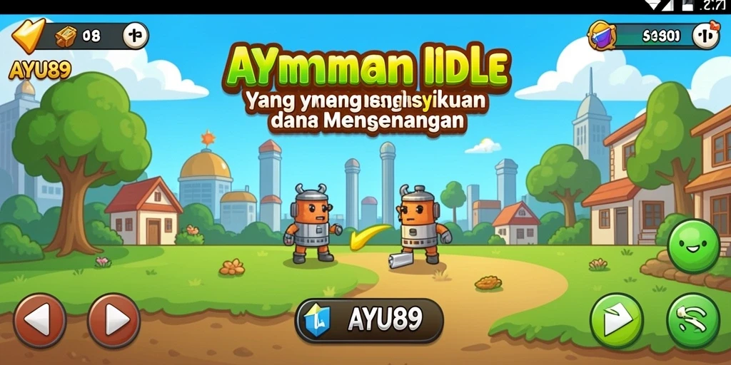 Gameplay AYU89 yang seru di dunia idle yang penuh warna.
