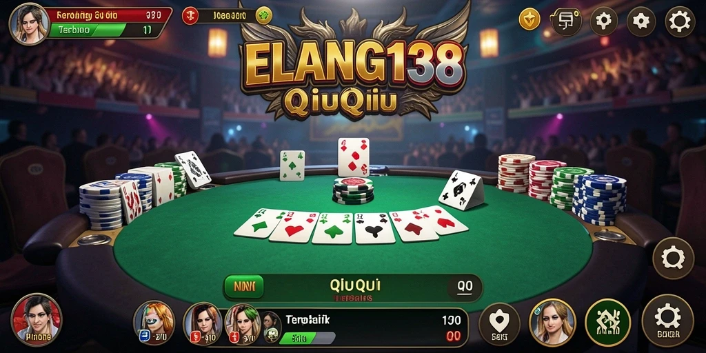 Tampilan gameplay QiuQiu yang mengasyikkan di ELANG138.