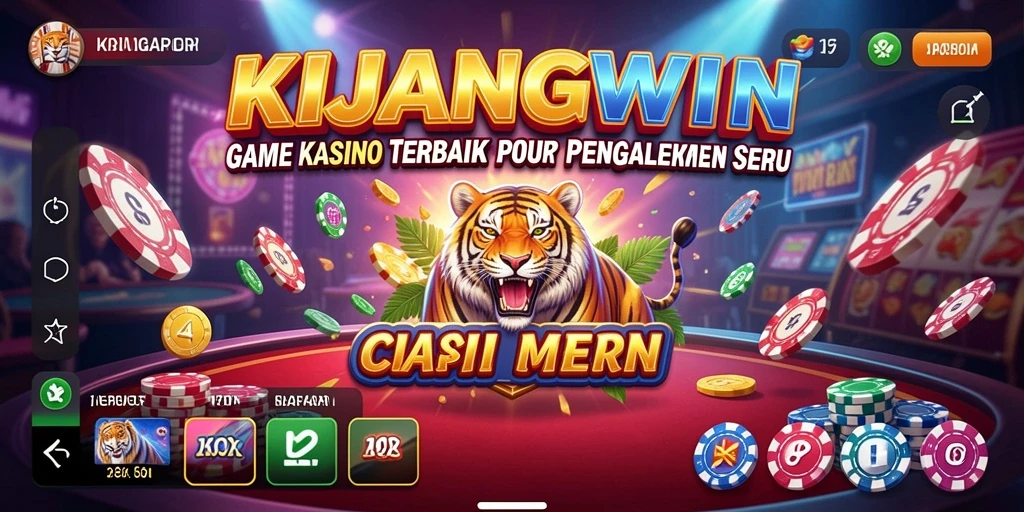 Tampilan gameplay KIJANGWIN yang menarik dengan pengalaman kasino yang mendebarkan.