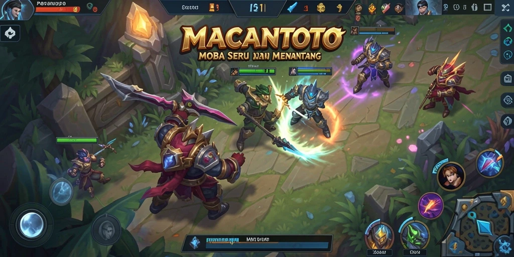 Gameplay intens dan menegangkan di arena MOBA.