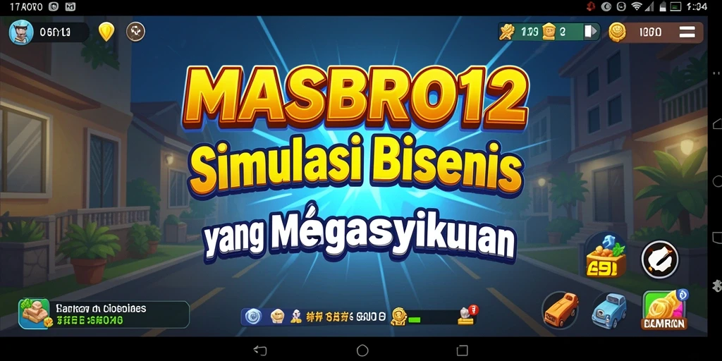 Tangkapan layar gameplay MASBRO12 menampilkan pengelolaan bisnis yang menantang.