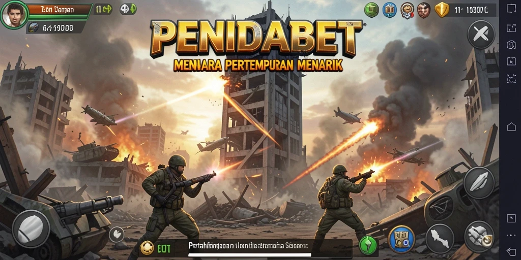 Screenshot gameplay <strong>PENIDABET</strong> yang menampilkan aksi Tower Defense yang seru.