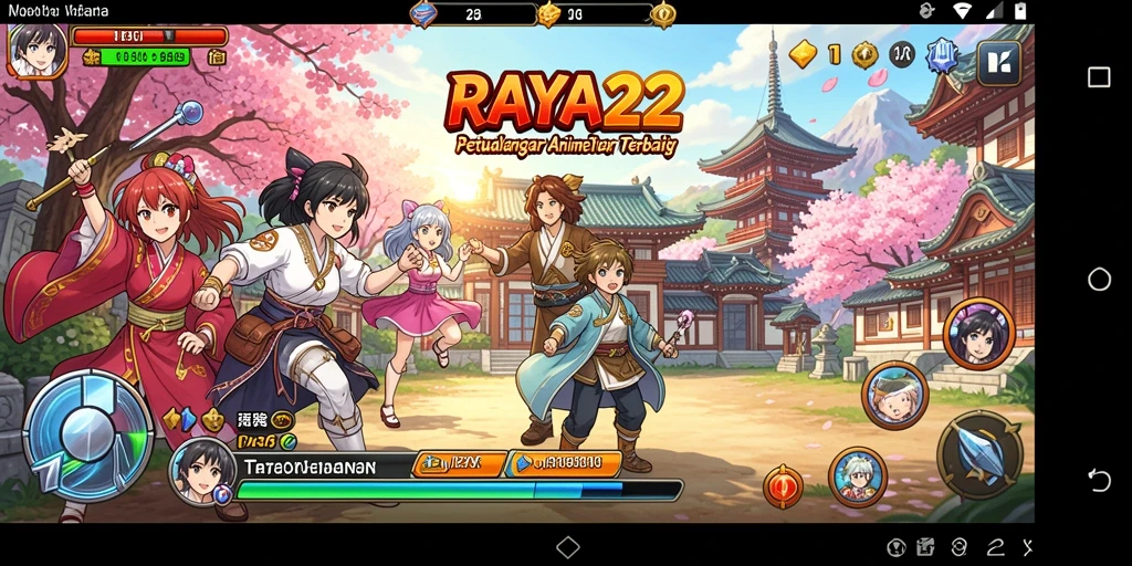 Tampilan gameplay menakjubkan dari RAYA22 memperlihatkan pertarungan seru.