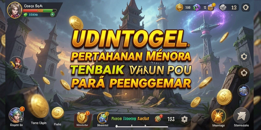 Tangkapan layar menunjukkan aksi menara pertahanan dalam gameplay UDINTOGEL.