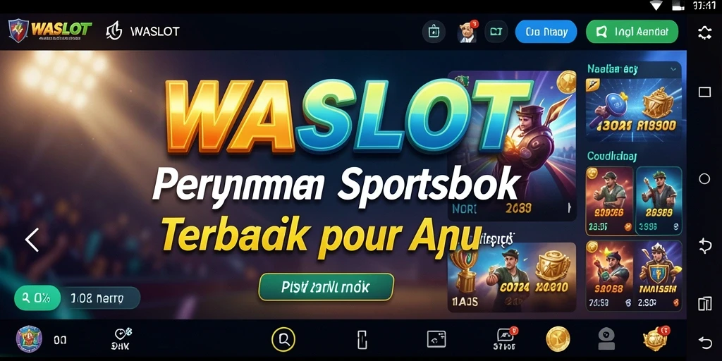 Screenshot utama <strong>WASLOT</strong> menampilkan tampilan gameplay Sportsbook yang menarik.