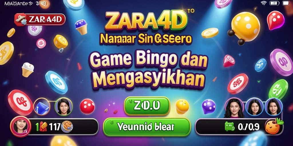 Tampilan gameplay seru ZARA4D yang menampilkan suasana Bingo.